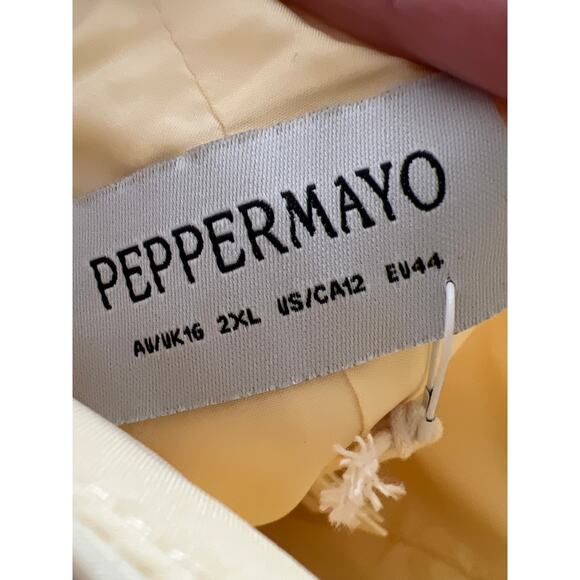 Peppermayo Lulita Buttercream Yellow Mini Dress Women's Size 12 NEW NWT Party - Picture 8 of 9